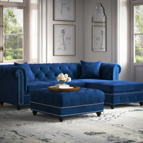 كنب زاوية مودرن مع بوف مميز