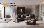 كنب زاوية جلد بتصميم مودرن