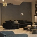 كنب زاوية مودرن علي الطراز الايطالي