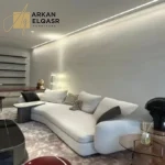 كنب زاوية مودرن علي الطراز الايطالي