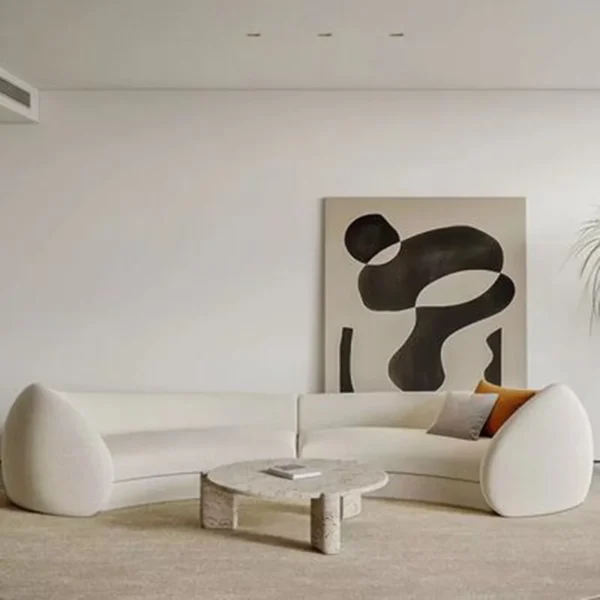 كنب مودرن منحني فاخر 2024