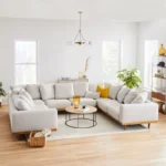 كنب زاوية مودرن بتصميم ملتف