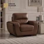 كنب مودرن من جلد بعدة مقاسات
