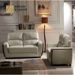 كنب مودرن من جلد بعدة مقاسات
