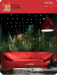 كنب مودرن مخملي من تصميم بروك