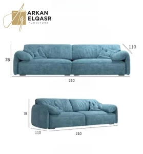 كنب مودرن مخملي من تصميم بروك