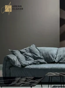 كنب مودرن مخملي من تصميم بروك