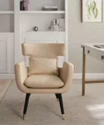 كرسي مفرد جلد بسيط