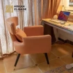 كرسي مفرد جلد بسيط