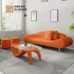 كنب مودرن منحني من تصميم فخم
