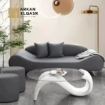 كنب مودرن منحني من تصميم فخم