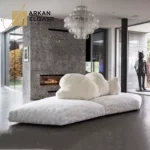 كنب زاوية مودرن بتصميم سحابي