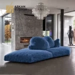 كنب زاوية مودرن بتصميم سحابي