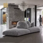 كنب زاوية مودرن بتصميم سحابي