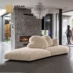 كنب زاوية مودرن بتصميم سحابي