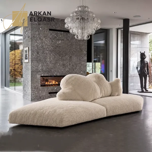 كنب زاوية مودرن بتصميم سحابي