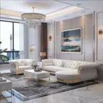 كنب زاوية بتصميم امريكي حديث