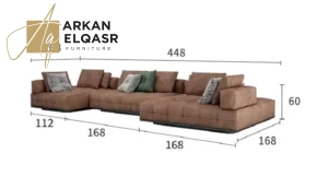 كنب زاوية فخم بتصميم مودرن