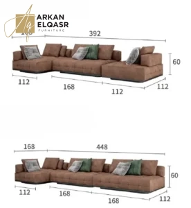 كنب زاوية فخم بتصميم مودرن