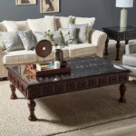 ⁦طاولة قهوة بسطح زجاج بتصميم نورثبروك⁩ - الصورة ⁦2⁩