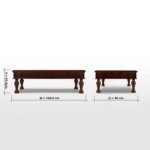 ⁦طاولة قهوة بسطح زجاج بتصميم نورثبروك⁩ - الصورة ⁦7⁩