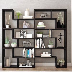 | خزينة كتب و ديكور خشبية مميزة