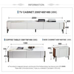 ⁦طقم طاولات و أرجل من المعدن بتصميم عصري⁩ - الصورة ⁦4⁩