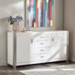 بوفيه عصري متعدد الاستخدامات مع تصميم فريد