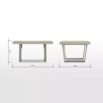 ⁦طاولة قهوة بتصميم بوسطن⁩ - الصورة ⁦6⁩