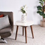 ⁦طاولة جانبية بسطح رخام - جاشا⁩ - الصورة ⁦2⁩