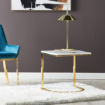 ⁦طاولة جانبية بسطح رخام - كاريرا⁩ - الصورة ⁦4⁩