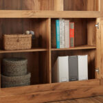 ⁦خزانة جانبية من خشب هندسي بألوان رائعة⁩ - الصورة ⁦4⁩