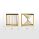 ⁦طاولة جانبية بسطح زجاج - ألفي⁩ - الصورة ⁦4⁩