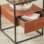 ⁦طاولة جانبية بسطح زجاج من باكس⁩ - الصورة ⁦3⁩