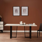 ⁦طاولة طعام رخام بتصميم عصري⁩ - الصورة ⁦4⁩