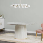 ⁦طاولة طعام رخام بتصميم أنيق وجودة عالية⁩ - الصورة ⁦5⁩