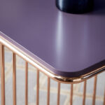 ⁦طاولة جانبية بقاعدة معدنية من تورين⁩ - الصورة ⁦3⁩