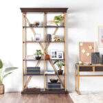 ⁦خزانة كتب مصممة بعناية من خشب هندسي⁩ - الصورة ⁦2⁩