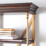 ⁦خزانة كتب مصممة بعناية من خشب هندسي⁩ - الصورة ⁦3⁩