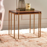 طاولة جانبية بسطح زجاج - بلاست