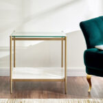 ⁦طاولة جانبية بسطح زجاج - كيلي⁩ - الصورة ⁦2⁩