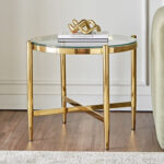 طاولة جانبية بسطح زجاج - مالوري
