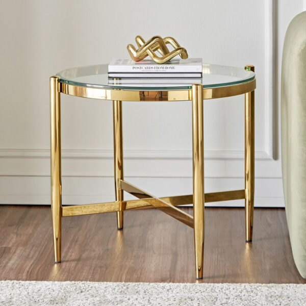 طاولة جانبية بسطح زجاج - مالوري