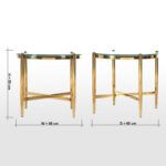 ⁦طاولة جانبية بسطح زجاج - مالوري⁩ - الصورة ⁦4⁩