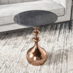 طاولة جانبية بسطح رخام - كاسيا