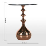 ⁦طاولة جانبية بسطح رخام - كاسيا⁩ - الصورة ⁦4⁩