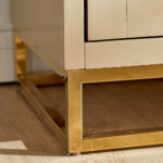 ⁦بوفية بتصميم فاخر وقاعدة معدنة صلبة⁩ - الصورة ⁦4⁩