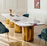 طاولة طعام رخام بتصميم راقي