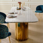 ⁦طاولة طعام رخام  بتصميم راقي⁩ - الصورة ⁦4⁩