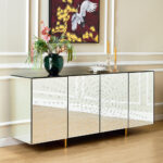 ⁦بوفيه بتصميم عصري وقاعدة معدنية صلبة⁩ - الصورة ⁦2⁩